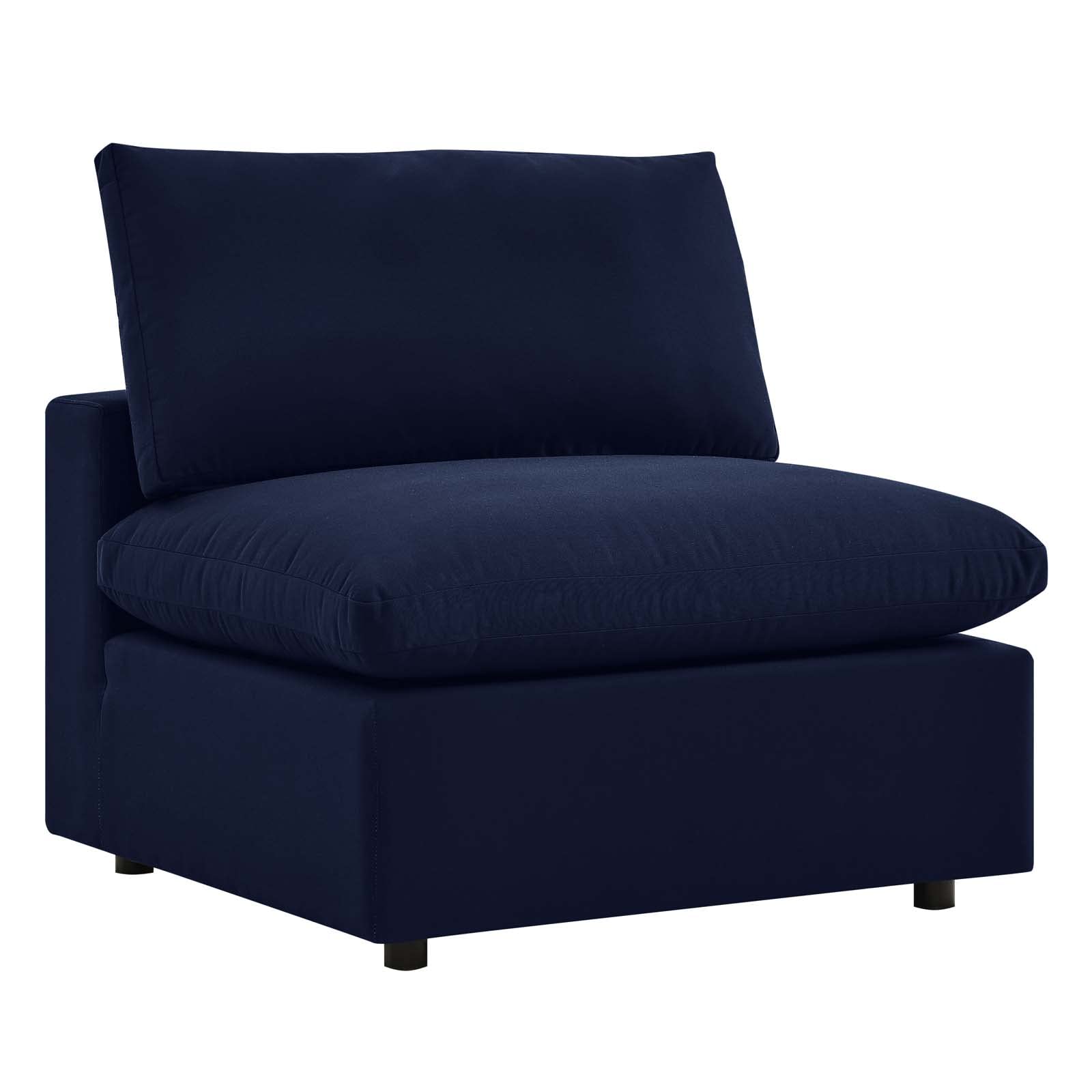 Modway EEI-4905-NAV Commix Sunbrella Outdoor Patio Armless Chair, Navy