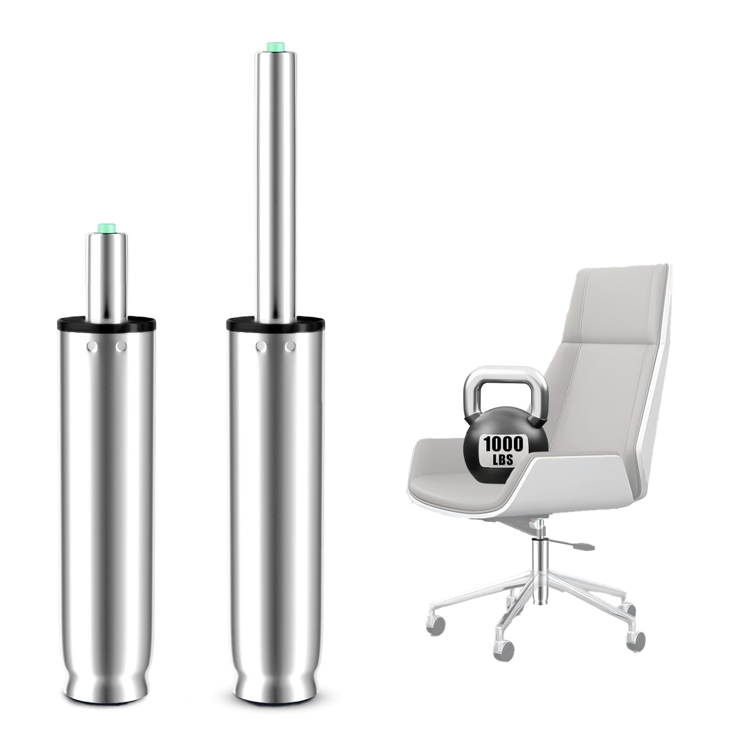 9 Inches to 13 Inches Office Chair Cylinder Replacement, 4 Stroke, Heavy Duty 1000lbs, Hydraulic Pneumatic Shock Piston, Univers