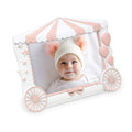 Isaac Jacobs 4    x 6    Resin Sentiments Baby Picture Frame, Horizontal Keepsake Photo Frame with Easel and Hanging Tabs for Ta