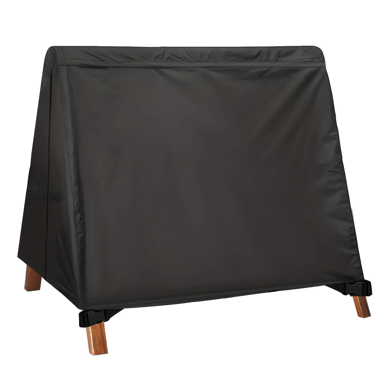 Porch Swing Cover 63 Inch Waterproof 600D Oxford Hanging Outdoor Swing Cover All Weather Protected Swing Covers for Outdoor Furn