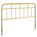 Modway Alessia Modern Farmhouse Metal Headboard, Twin, Gold