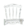 Koehler 10017561 19.5 Inch Distressed White Chair Wall Shelf