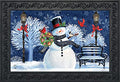 Briarwood Lane Snowman Holiday Cheer Christmas Doormat Lampost Wreath Indoor Outdoor 30 x 18