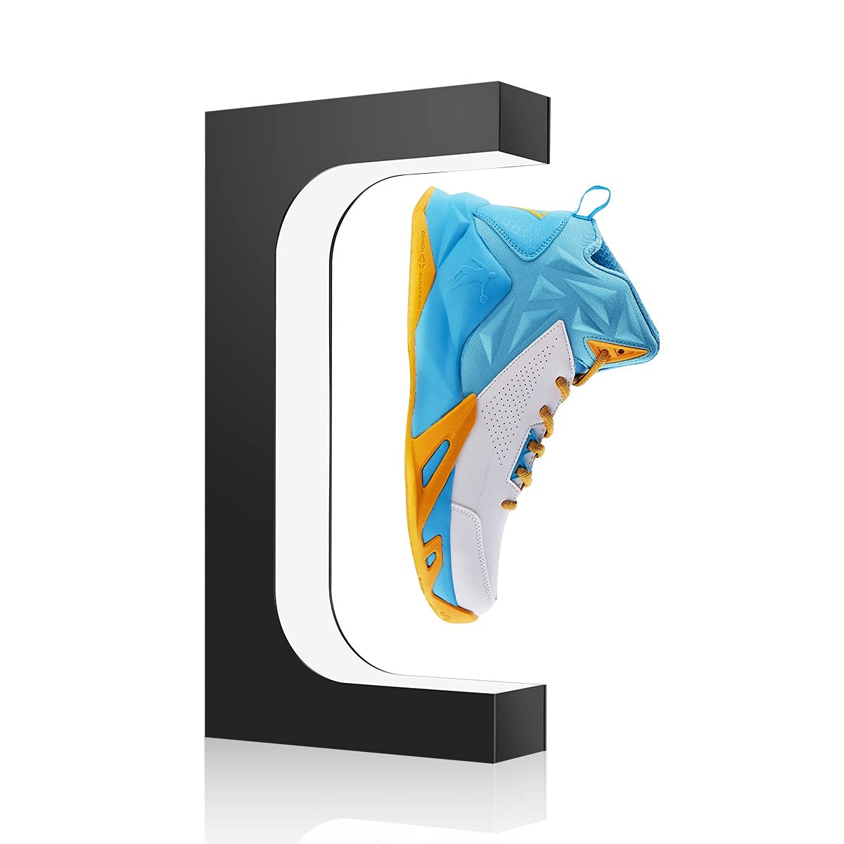 Yegvea 360Rotation Floating Shoe Display Stand, Magnetic Levitation Sneaker Rack, with LED Light Sneaker levitating shoe shelf f
