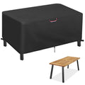 Patio Table Cover, 70 Inch Outdoor Dining Table Cover, Waterproof Protective Covers Patio Rectangular Furniture Covers - 70x33x2