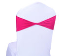 MDS Pack of 10 Spandex Chair Sashes Bows Elastic Stretch Dining Chair Bands Ties Without Slider Buckle Universal fits for Weddin