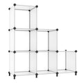 AWTATOS Cube Storage Organizer, Storage Cubes Shelves Bookshelf, 6 Cube Closet Organizers and Storage, DIY Stackable Plastic Clo
