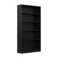 Bush Furniture Universal Tall 5 Shelf Bookcase in Ash Gray