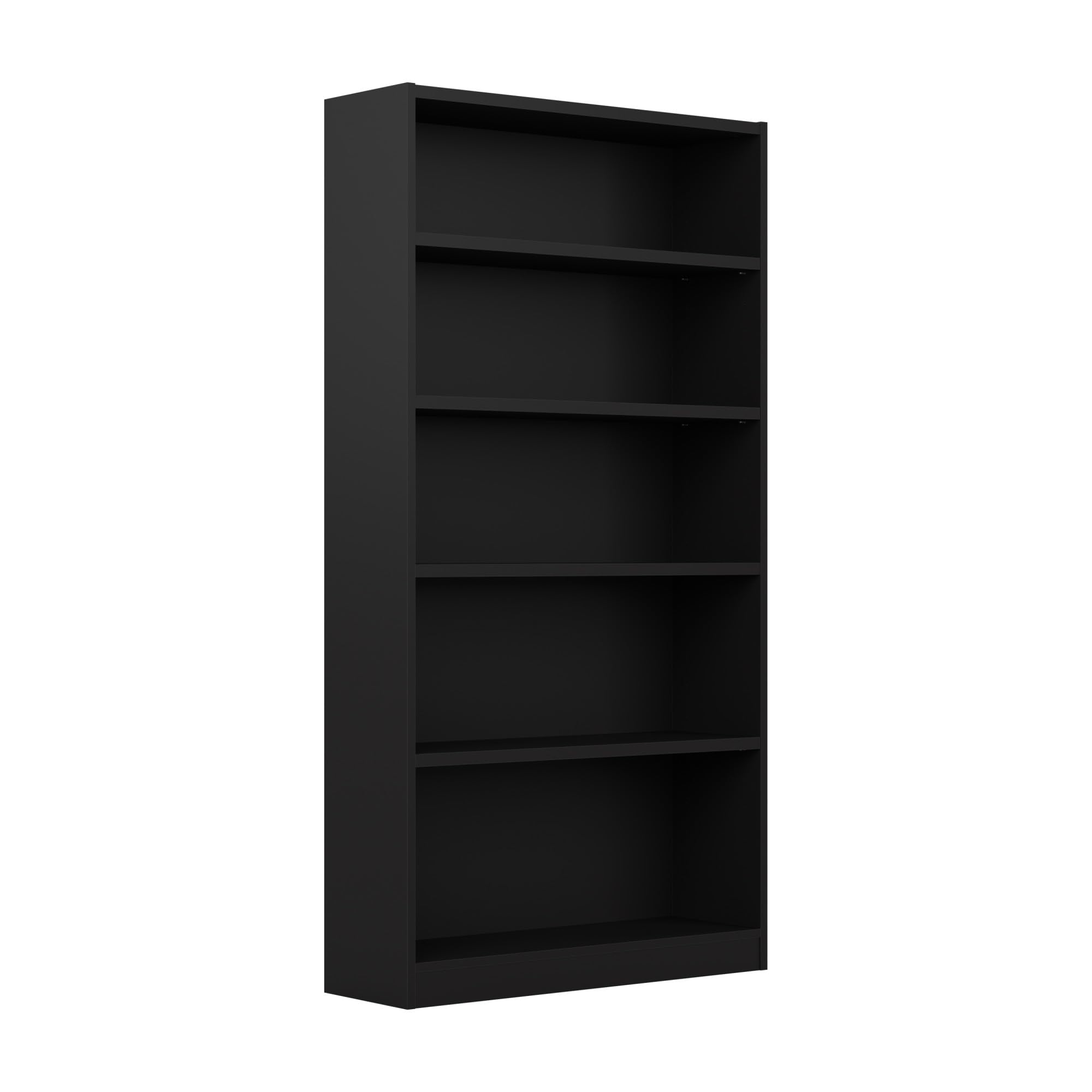 Bush Furniture Universal Tall 5 Shelf Bookcase in Ash Gray