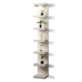 home stuff Wall shelf unit, 11 3/4x74 3/4,Use fixing devices suitable for the walls in your home. (White with LED Light)