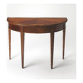 Butler Hampton Olive Ash Burl Demilune Console Table