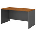 Bush Furniture Series C Office Desk, Large Computer Table for Home and Professional Workplace, 60W, Natural Cherry/Graphite Gray