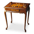 Butler Home Livingroom Furniture Game Table Finish Type Light Olive Ash Burl
