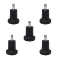 5PCS High Profile Bell Glides 2.5 Replacement Office Desk Chair or Stool Swivel Caster Wheels,Easy Conversion from Wheeled Caste