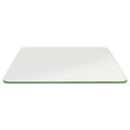 Fab Glass and Mirror 34 x 42 Rectangle 3/8 Inch Thick Tempered Pencil Edge Polish Touch Corners Glass Table Top, Clear