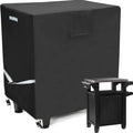 Outdoor Grill Cart Prep Table Cover 600D for 30-inch Keter Unity Portable Outdoor 40 Gal Table with Storage Cabinet, Waterproof 