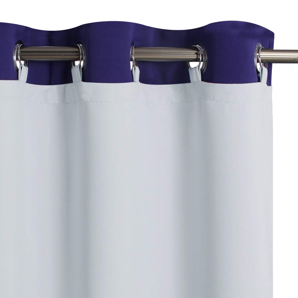 KGORGE Blackout Curtain Liners for Window - Easy Install with Top Tab/Grommets, Light Blocking Privacy Curtain Drapes for 63 Len