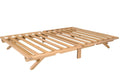 KD Frames Fold Platform Bed - Queen Bed Frame - Unfinished Wood Bed Frame - Foldable Bed Queen - Natural, Minimalist Bed - Easy 