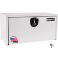 Buyers Products 1734403 White Steel Underbody Truck Box With 3-Point Compression Latch, 24 x 24 x 30 Inch, Made In The USA, Tool