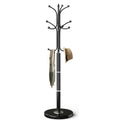 OIRUMIE Modern Coat Rack with Natural Marble Base, Metal Coat Rack Freestanding, Heavy Duty Coat Rack Stand, Coat Hall Tree Hats