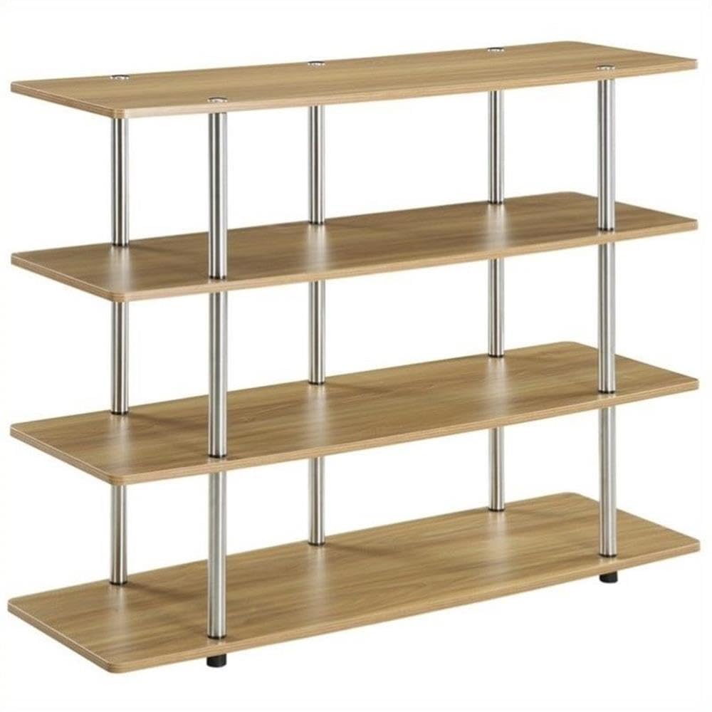 Convenience Concepts Designs2Go No Tools XL Highboy 4-Tier TV Stand 47.25 - Entertainment Center for TVs up to 55 Inches, Modern