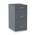 Alera 2806768 14 in. x 18 in. x 26.9 in. Soho Vertical File Cabinet - Charcoal