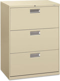 o HON Company o - 3 Drawer Lateral File W/Lock, 30x19-1/4x40-7/8, Putty