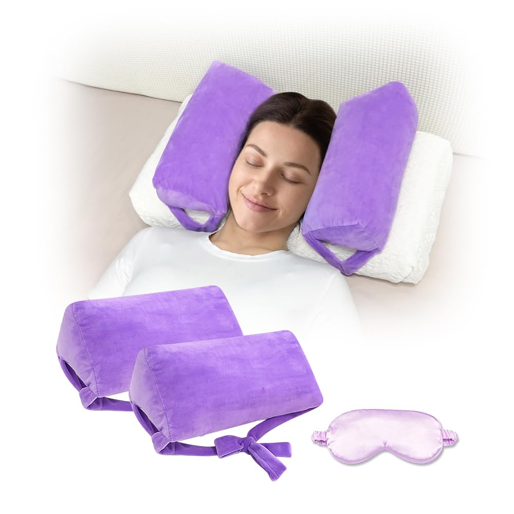 Anti Aging Pillow for Women Anti Wrinkle Face Beauty Pillow Head Stabilizer Back Sleep Training Face Up Head Positioning Wrinkle