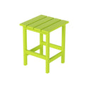 Costaelm Square Outdoor Side Tables, Adirondack Patio Tables for Outside, HDPE Patio End Table Weather Resistant, Balcony Table 