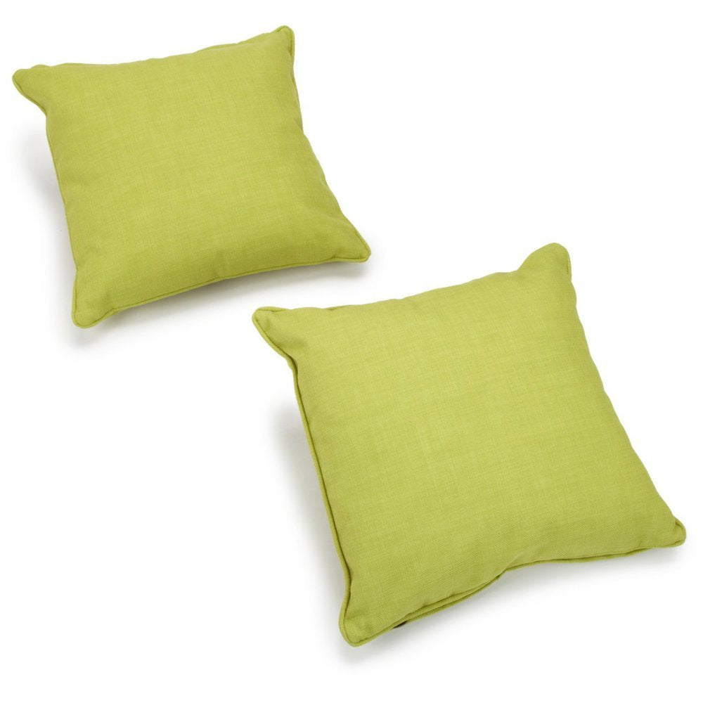 Solid Outdoor Throw Pillow Color: Lime