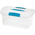 Sterilite 7.125 in. H x 9.75 in. W x 15.25 in. D Stackable Storage Box