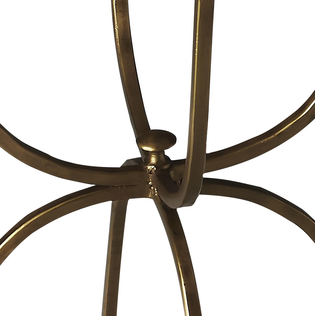 Butler Hager Marble & Metal Accent Table