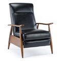 Comfort Pointe Solaris Caramel Faux Leather Wooden Arm Push Back Recliner Chair