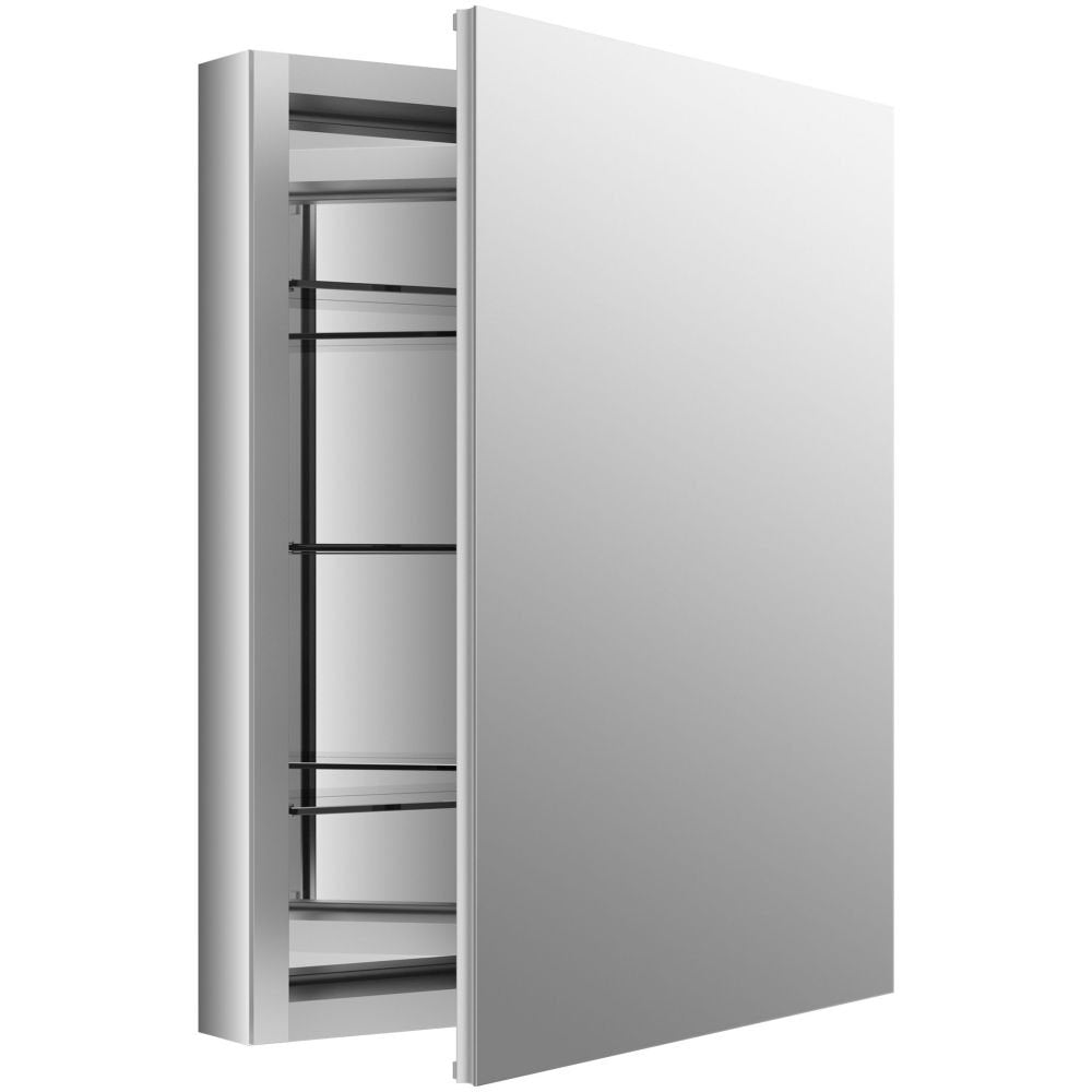 Kohler Verdera 24 in. W x 30 in. H Recessed Medicine Cabinet in Anodized Aluminum