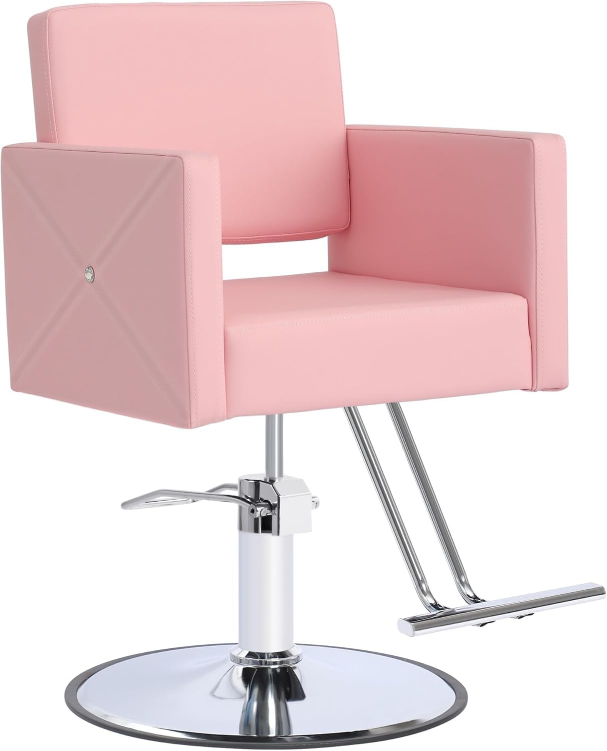 LOUVIXA Barber Chair Salon Chair for Hair Stylist, Height Adjustable Hydraulic Hair Reclining Salon Chair, 360 Degrees Rotation,