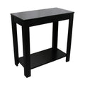 Ore International Chair Side Table, 24, Black
