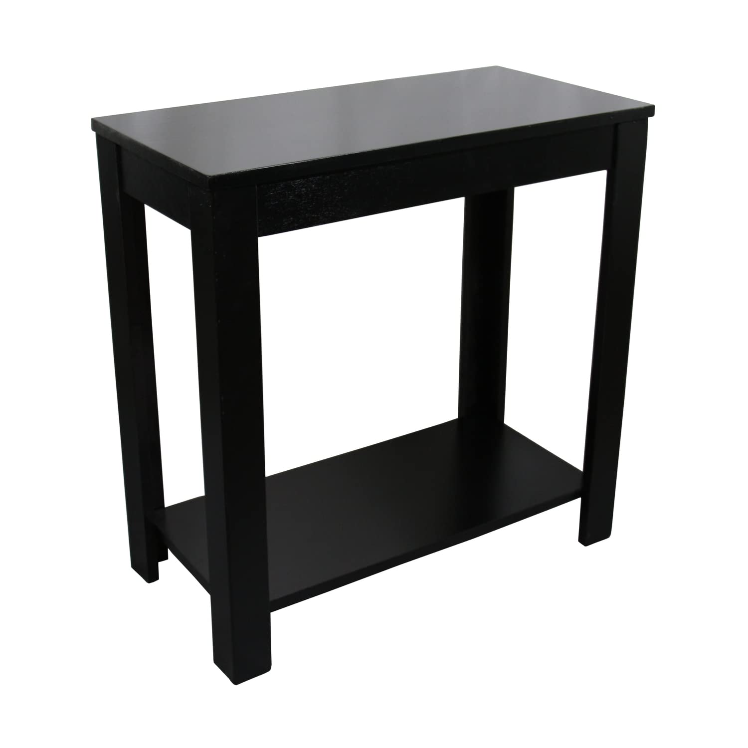 Ore International Chair Side Table, 24, Black