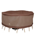 DUCKCOVERS Ultimate Water-Resistant 62 Inch Round Patio Table & Chair Set Cover, Outdoor Table and Chair Cover
