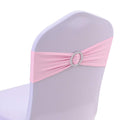 Gold Fortune 50PCS Adjustable Wedding Chair Sashes with Buckle Slider - Stretch Spandex Elastic Bands for Reception, Bridal Show