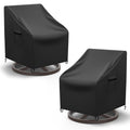 Mrrihand Patio Chair Covers, 2 Pack Outdoor Swivel Lounge Chair Cover, Heavy Duty Patio Rocking Chair Covers, Patio Furniture Co