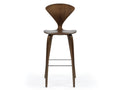 Nicer Furniture Cherner Counter Stool Walnut finish Dining Stool Wood Base
