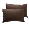 Nestl Brown King Pillow Cases 20x40 Inches, Soft Microfiber, Envelope Closure, King Size Set of 2