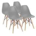 Furmax Pre Assembled Modern Style Dining Chair Mid Century Modern DSW Chair, Shell Lounge Plastic Chair for Kitchen, Dining, Bed