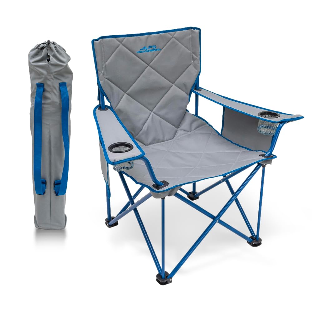 ALPS Mountaineering King Kong Camping Chairs for Adults with Mesh Cup Holders and Pockets, Built Durable and Reliable with Compa