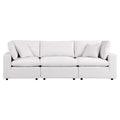 Modway Commix Outdoor Patio Overstuffed Sofa in White