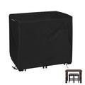 Loenel Outdoor Bar Height Table and Chair Cover, Heavy Duty Waterproof Patio Bar Set Cover for Rectangular 48 Long Bar Height Di