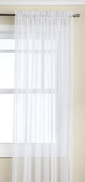 Stylemaster Elegance Sheer Voile, 60 X 63  Panel, White