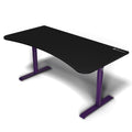 Arozzi Arena Ultrawide Curved Gaming and Office Desk with Full Surface Water Resistant Desk Mat with 3 Custom Monitor Mount Cut 