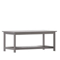 Flash Furniture Charlestown Two Tiered Commercial Grade Adirondack Coffee Table - Gray Finish Poly Resin Wood - All-Weather - Sl