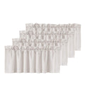 H.VERSAILTEX 4 Panels Blackout Curtain Valances for Kitchen Windows/Bathroom/Living Room/Bedroom Privacy Decorative Rod Pocket S